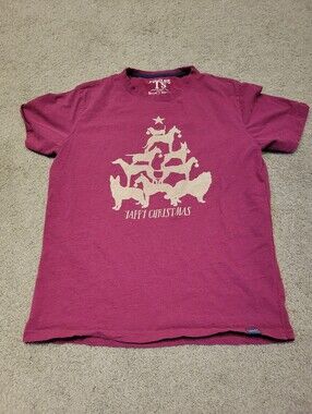 Joules T's Christmas Graphic Tee Medium